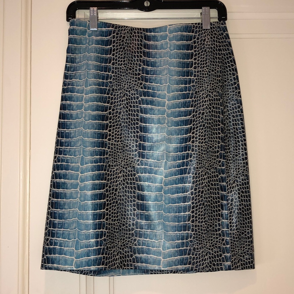 Women’s lined snake skin skirt